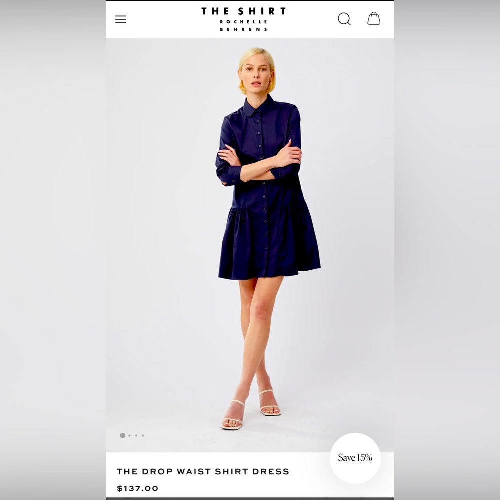 The Shirt by Rochelle Behrens Drop Waist Dress